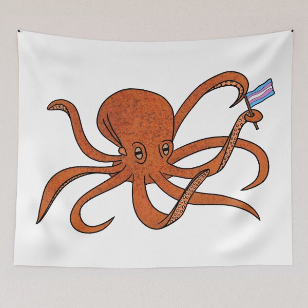 Item preview, Trans Pride Octopus designed and sold by calenca.