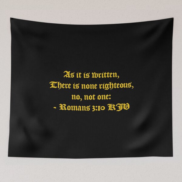 Item preview, Romans 3:10 KJV - AV 1611 Gold Text designed and sold by VerShirts.