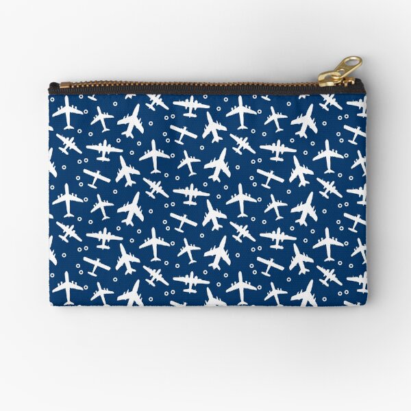 Item preview, Blue and White Aeroplanes Silhouette Pattern designed and sold by CreativeTwins.