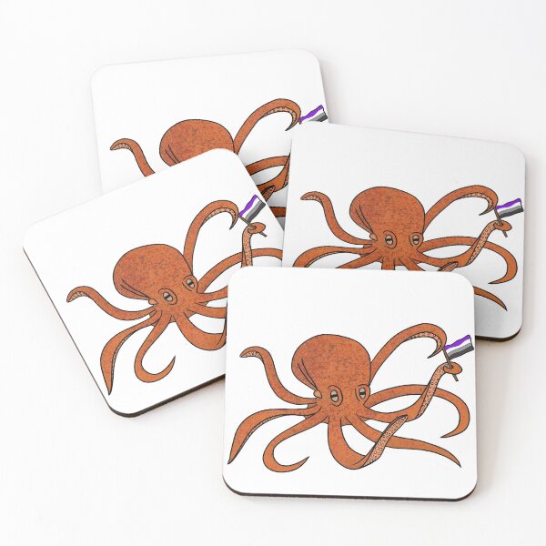 Item preview, Asexual Pride Octopus designed and sold by calenca.