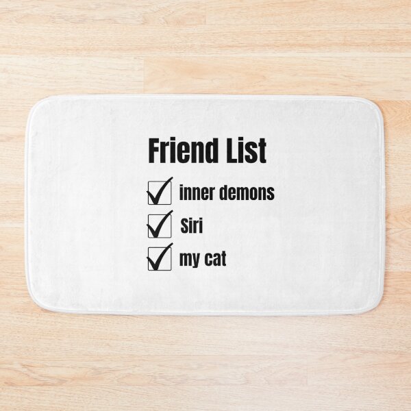 Item preview, Friend Checklist IntrovertFunny Happy Sarcastic Cute Silly Awkward Antisocial Gift Idea designed and sold by EpsilonEridani.