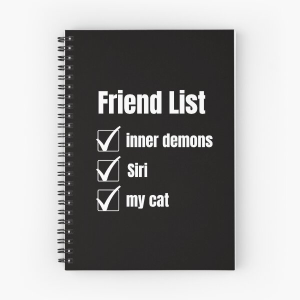 Item preview, Friend Checklist Introvert Funny Happy Sarcastic Cute Awkward Antisocial Gift Idea designed and sold by EpsilonEridani.