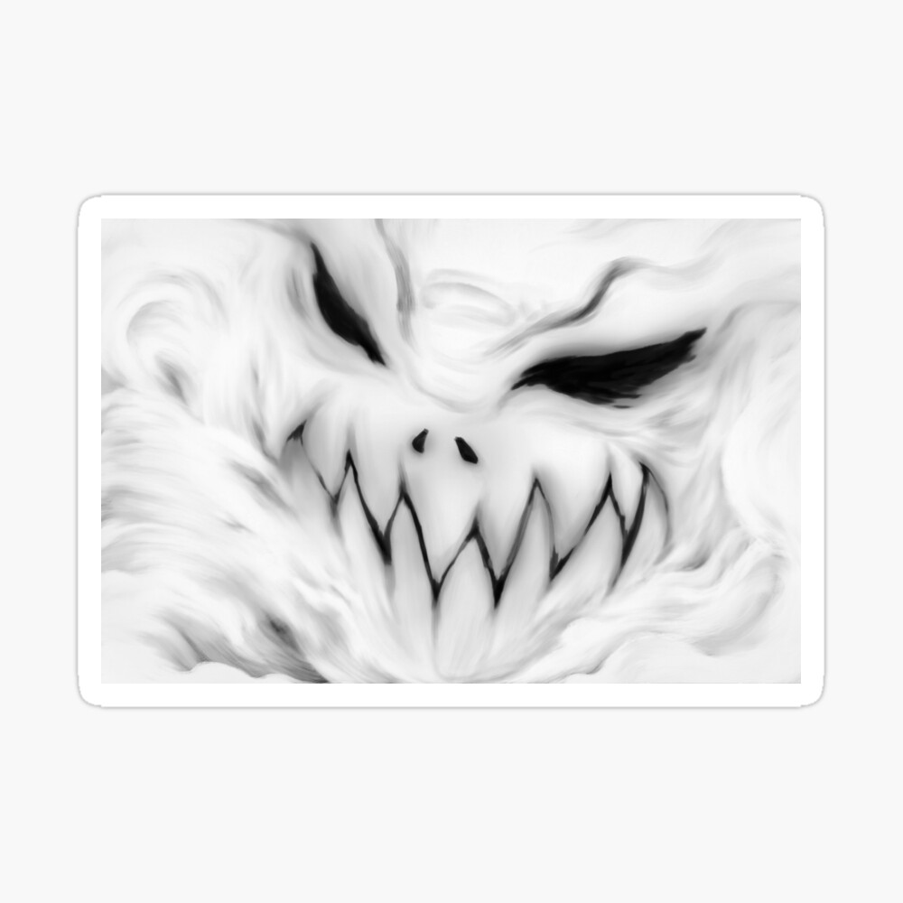 Scary Face In Board for Redbubble Dator Smoke\