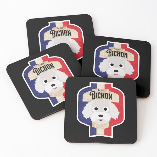 Item preview, Bichon Frise Dog - Distressed French Tricolore Bichon Beer Label Design designed and sold by DoggyStyles.
