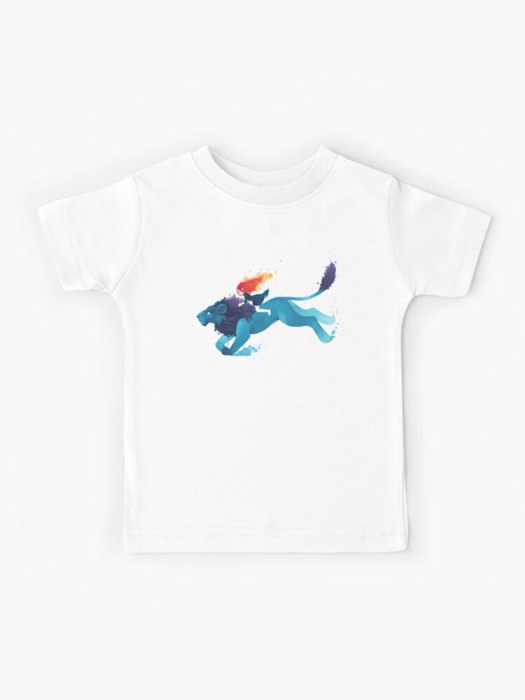 Thumbnail 1 of 2, Kids T-Shirt, Lion Rider designed and sold by freeminds.
