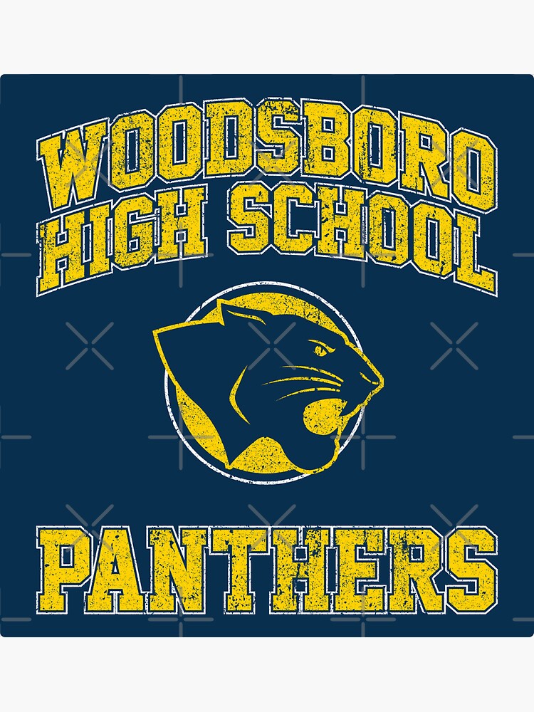 "Woodsboro High School Panthers" Sticker for Sale by huckblade Redbubble