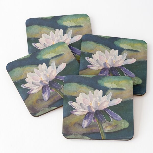 Item preview, Water lily dark lake designed and sold by Frida Andreasson.