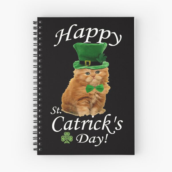 Item preview, St. Patrick's Day Irish Ginger Cat With A Hat And Bow Tie designed and sold by Atteestude.