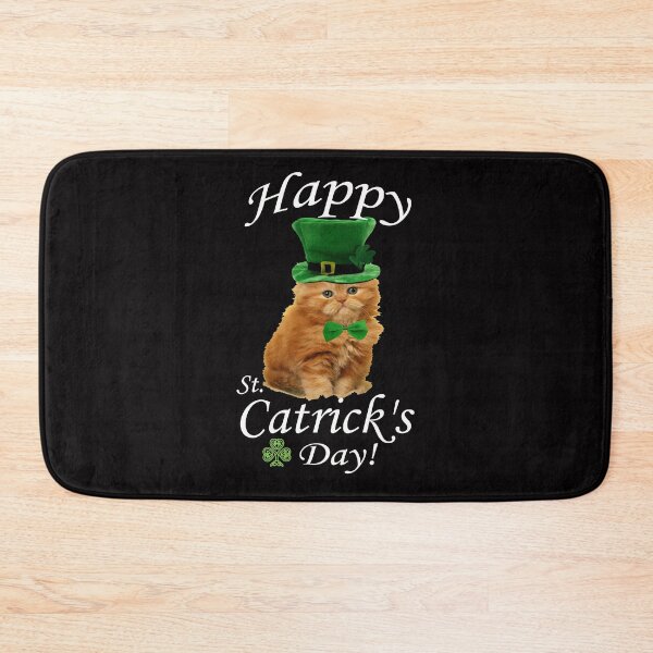 Item preview, St. Patrick's Day Irish Ginger Cat With A Hat And Bow Tie designed and sold by Atteestude.
