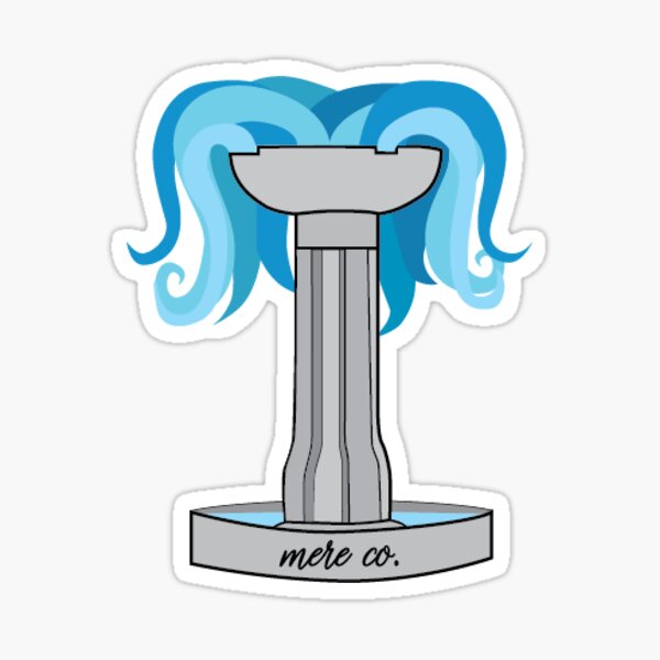 Meredith College Courtyard Fountain Sticker