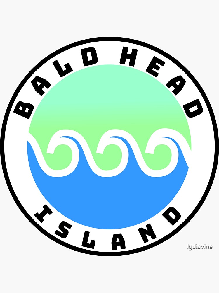 "Bald Head Island" Sticker by lydiavine Redbubble