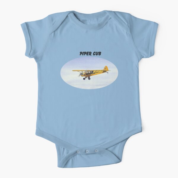 Piper J-3 Cub Short Sleeve Baby One-Piece