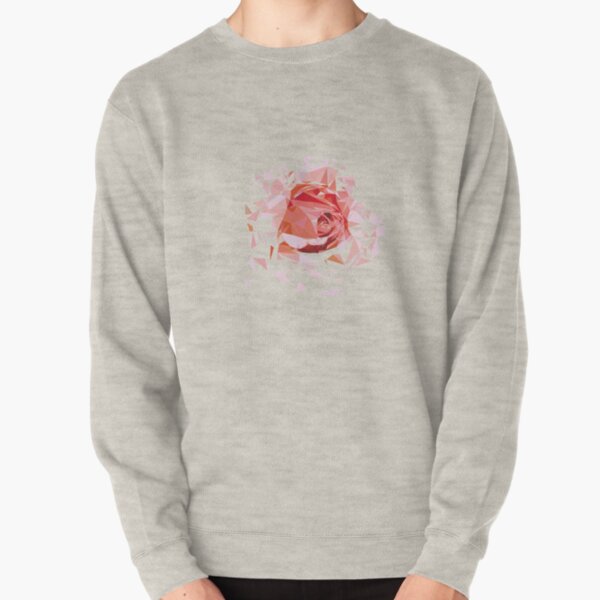 pink hoodie with rose