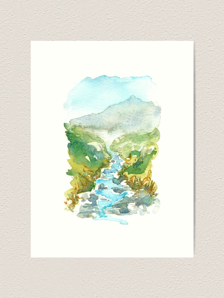 Alternate view of Feeling the mountain stream freshness Art Print
