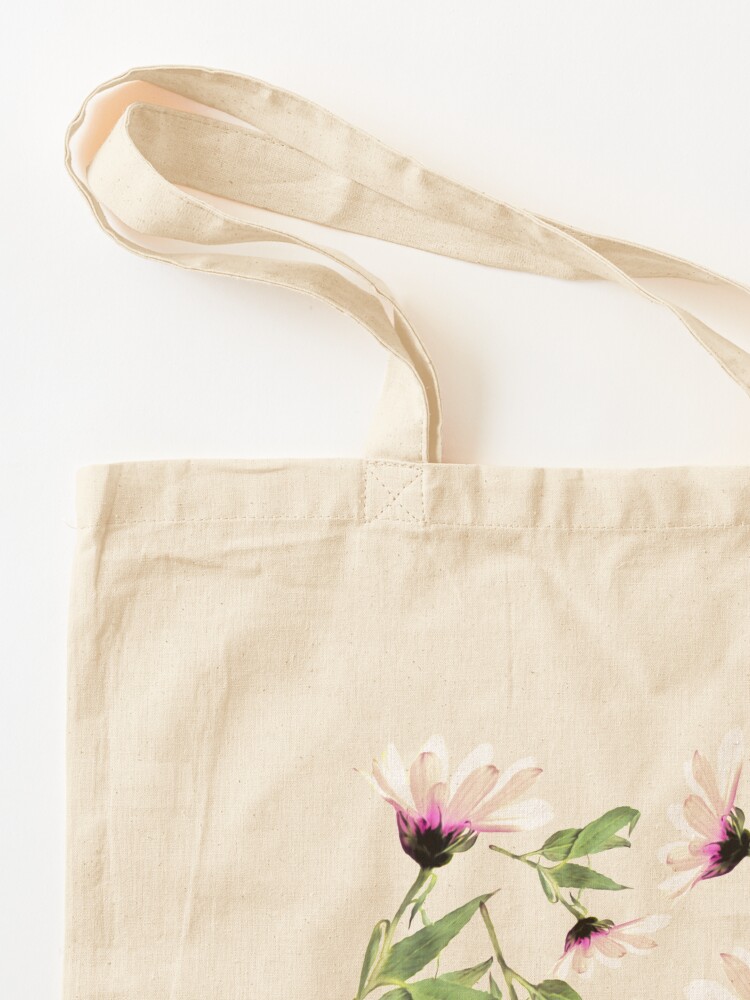 Alternative Ansicht von Rosa Romantik blühen Stofftasche
