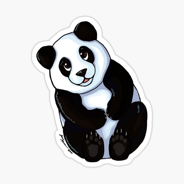 Cuddle Panda Sticker