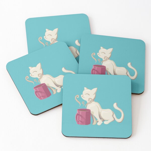 Item preview, Cat with Cup Of Coffee designed and sold by danielleartsy.