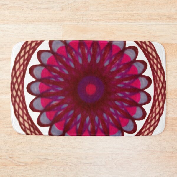 Item preview, Spirograph Concentric Pattern--Maroon, Blue, and Pink designed and sold by TravellingAlle.