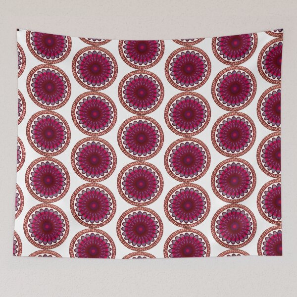 Item preview, Spirograph Concentric Pattern--Maroon, Blue, and Pink designed and sold by TravellingAlle.