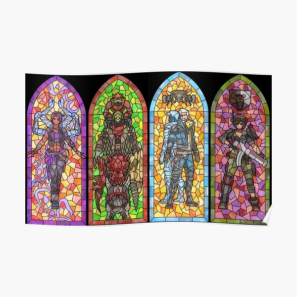 Borderlands 3 Stained Glass Poster