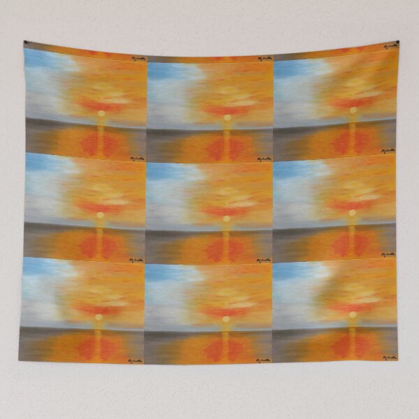 Item preview, Blazing sky - sunset over the sea  designed and sold by Michaëlle  Liefooghe.