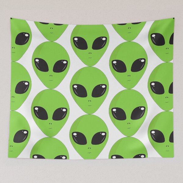 Item preview, Alien head, green alien dude for all products, green alien big eyes, cartoon alien designed and sold by AMillsDesign.
