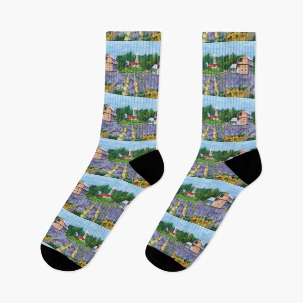 Item preview, Le Lavandou - farm in a lavender field  designed and sold by Michaëlle  Liefooghe.
