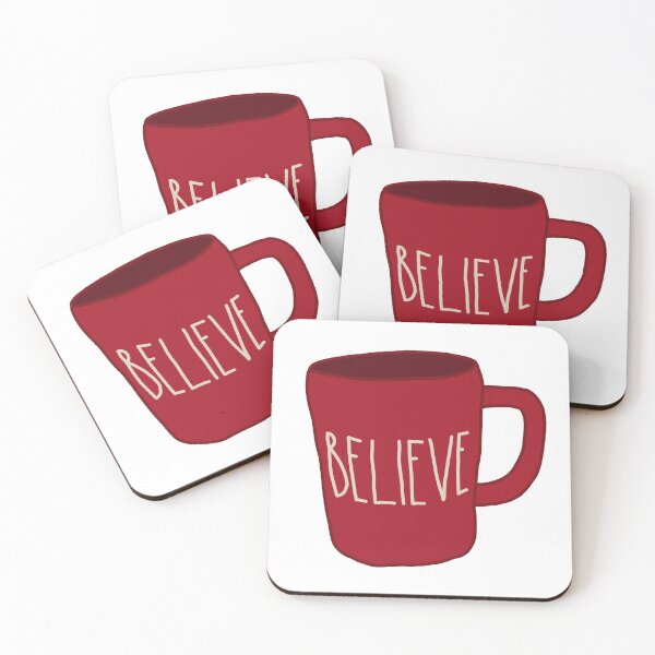 Item preview, Rae Dunn inspired believe mug designed and sold by Livelifeloveart.