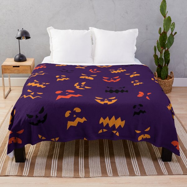 Item preview, Spooky Pumpkin Face Pattern designed and sold by Zerasu.