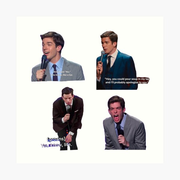 John Mulaney Sticker Pack Art Print