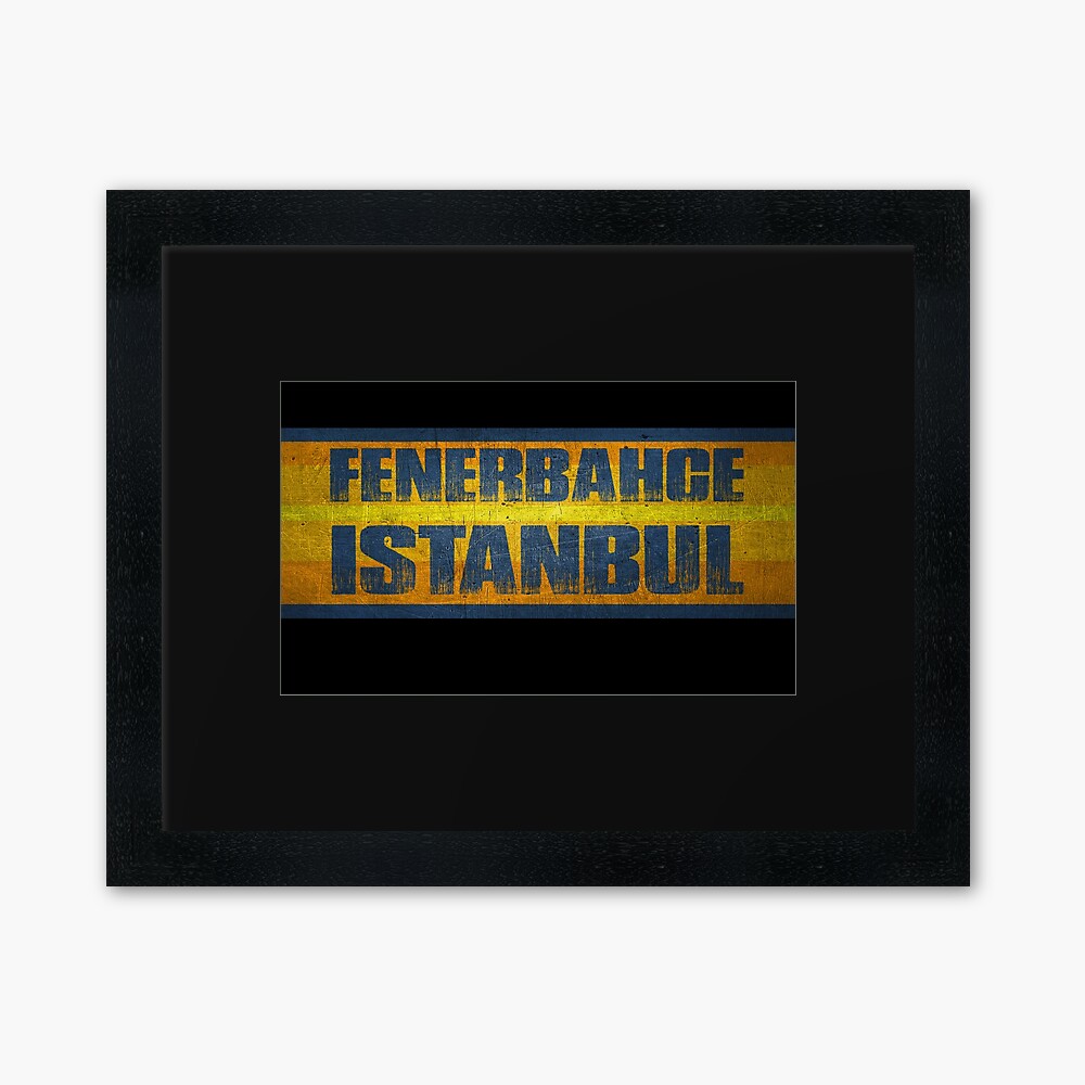 Fener Football Turkey Fans Ultras Hooligans Framed Art Print By Tombalabomba Redbubble