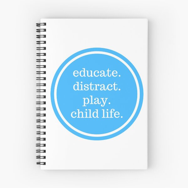 Item preview, educate distract play child life (bright blue) designed and sold by agabrielle97.