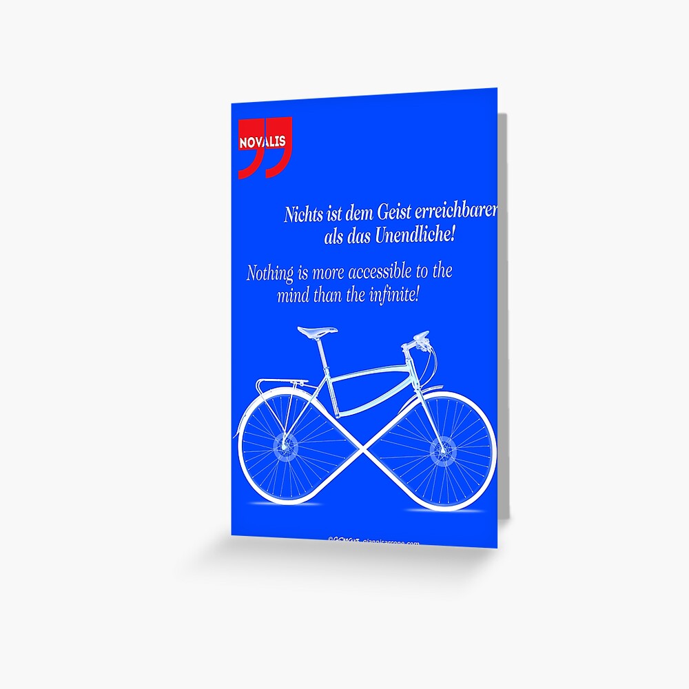 Ride To Infinity (quotation) Greeting Card