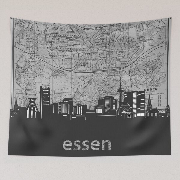 Item preview, essen skyline designed and sold by BekimART.