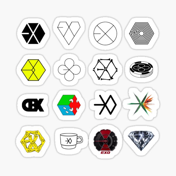 all exo logos chronological  Sticker