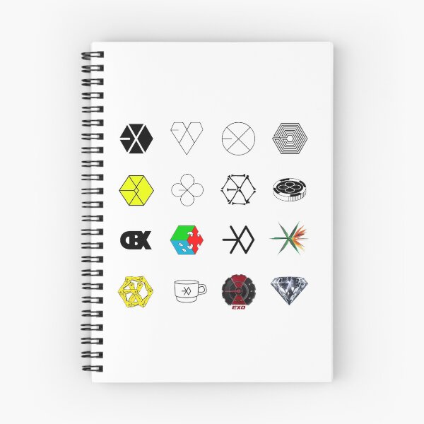 Item preview, all exo logos chronological  designed and sold by siobaozi.