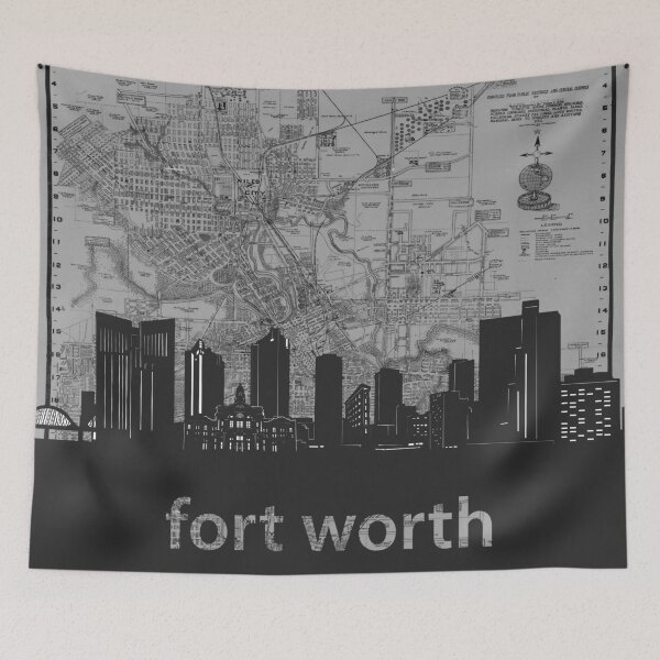 Item preview, fort worth skyline designed and sold by BekimART.
