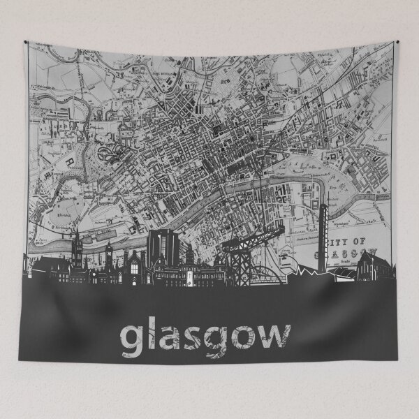 Item preview, glasgow skyline designed and sold by BekimART.