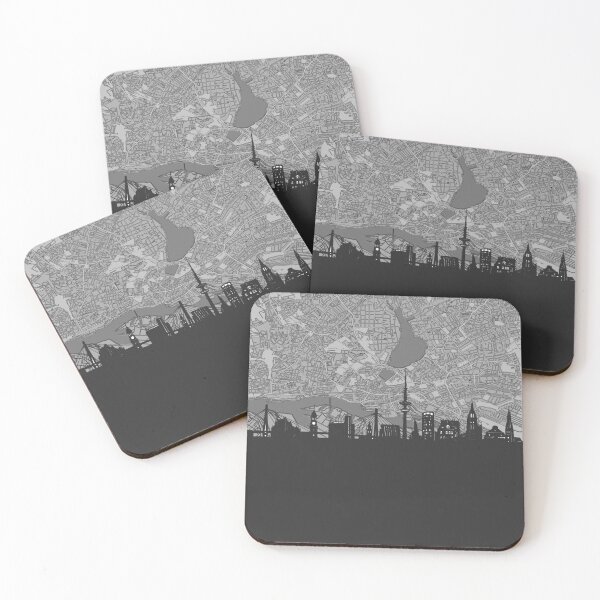 Item preview, hamburg skyline designed and sold by BekimART.