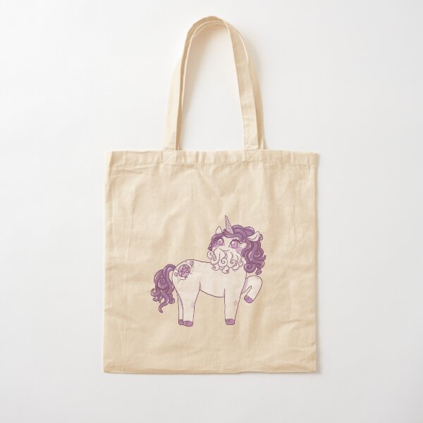 Purple Cthulhu-corn Cotton Tote Bag
