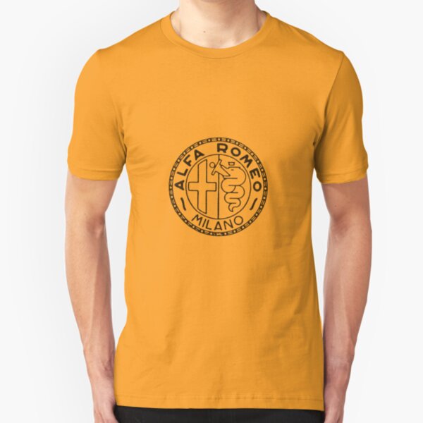 Old Alfa Black Slim Fit T-Shirt