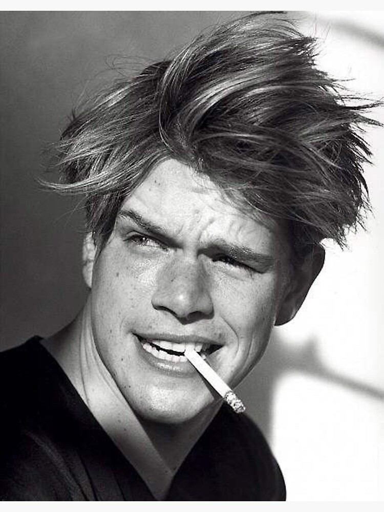 “Young Matt Damon” Sticker by Sarahemhavens | Redbubble