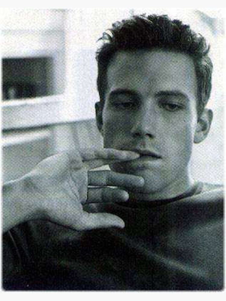 “Young Ben Affleck” Sticker for Sale by Sarahemhavens | Redbubble