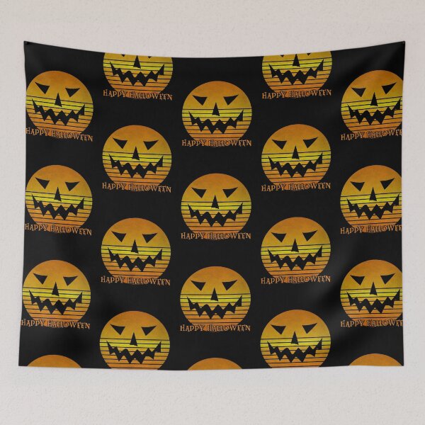 Item preview, Distressed Sunrise Design with Jack O'Lantern Fac designed and sold by Greenbaby.
