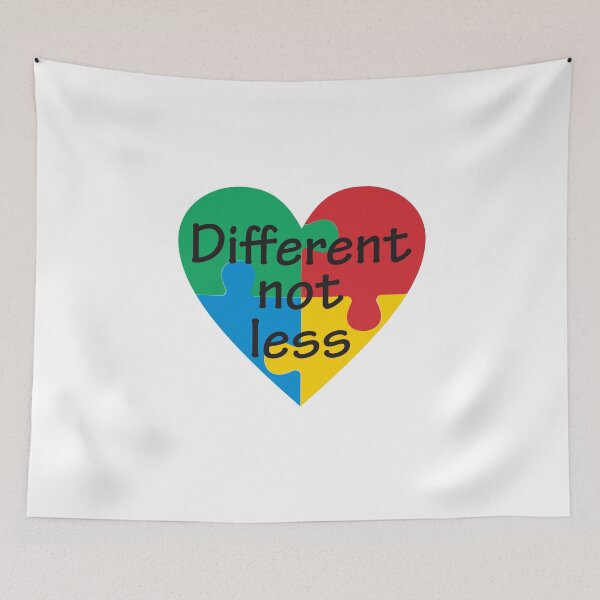 Item preview, Different Not Less Autism Awareness designed and sold by Vanover Designs.