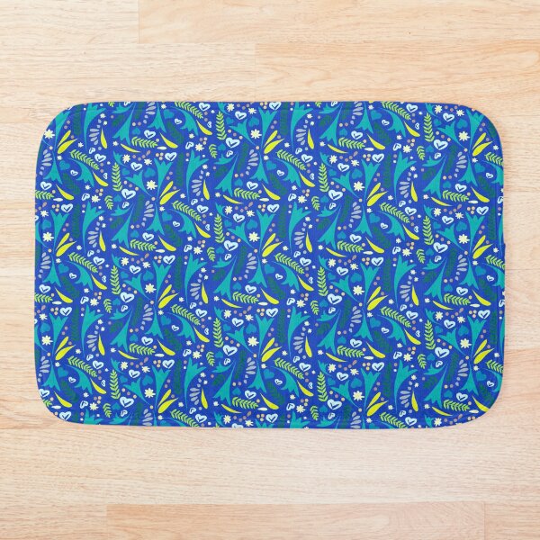 Item preview, Wild Flowers Blue designed and sold by Alison Lyons.