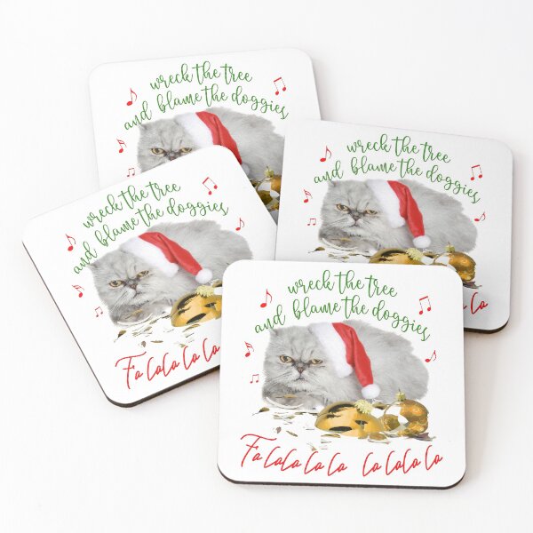 Item preview, Funny Christmas Cat Falalalala designed and sold by IconicTee.