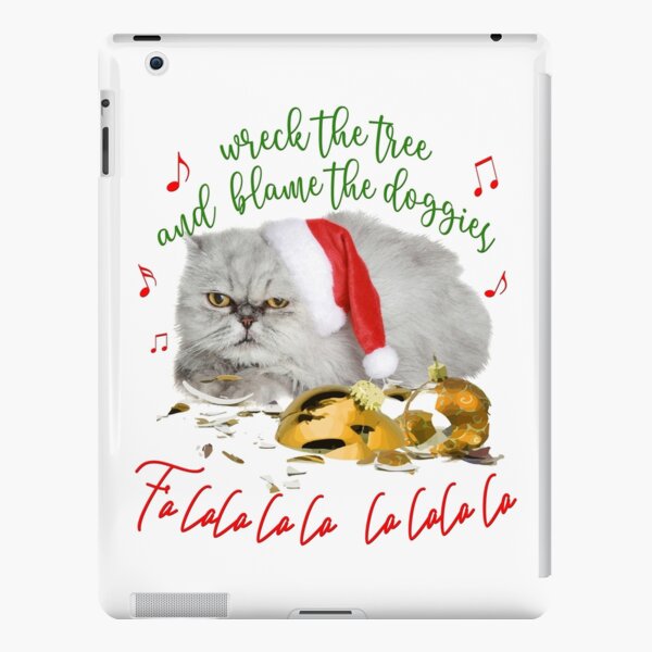 Funny Christmas Cat Falalalala iPad Snap Case