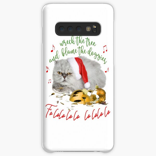 Funny Christmas Cat Falalalala Samsung Galaxy Snap Case