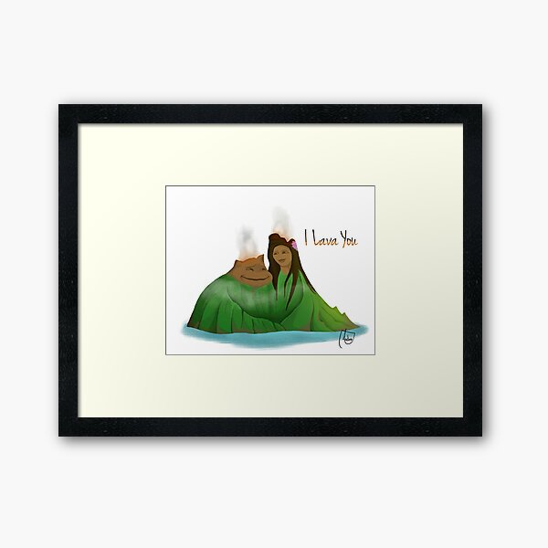 I Lava You Framed Art Print